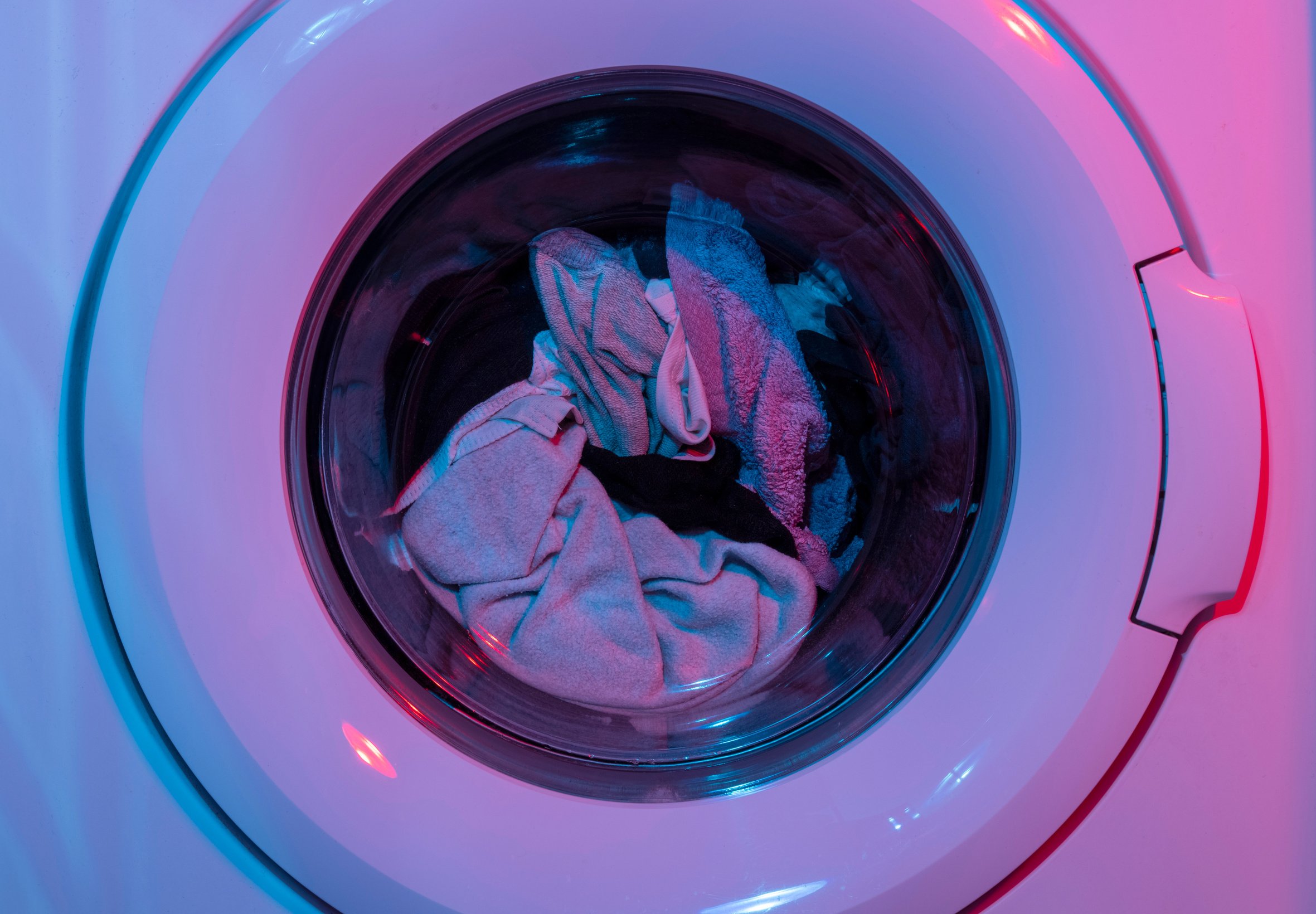 Photo of Clothes in a Washing Machine